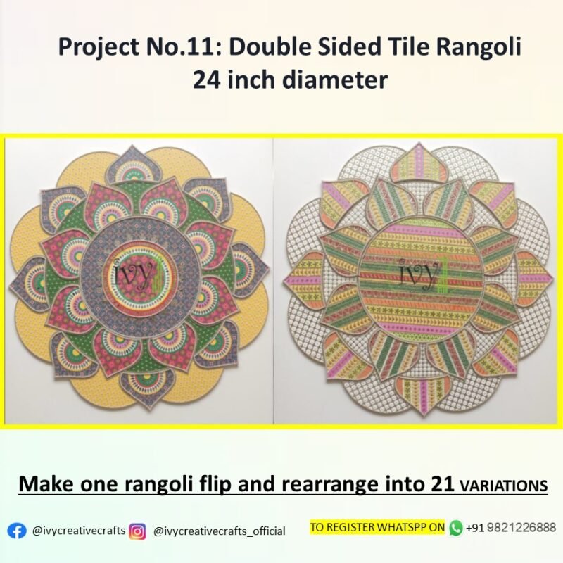 Gota Patti Rangoli - Project No.11