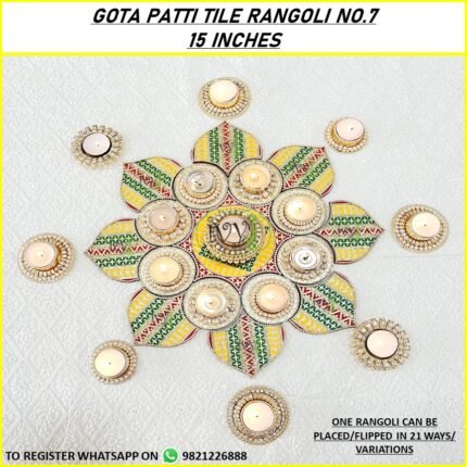 Gota Patti Rangoli - Project No.7