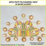 Gota Patti Rangoli - Project No.8