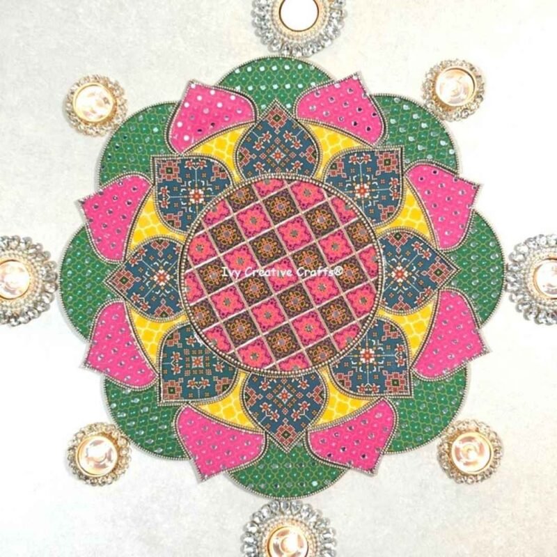 Resin Tile Rangoli PROJECT NO. 3 (18 INCHES)