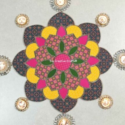 Resin Tile Rangoli PROJECT NO. 5 (18 INCHES)