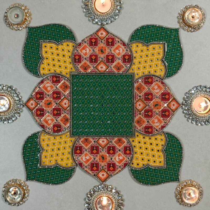 Resin Tile Rangoli PROJECT NO. 1 (8 INCHES)