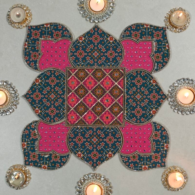 Resin Tile Rangoli PROJECT NO. 1 (8 INCHES)
