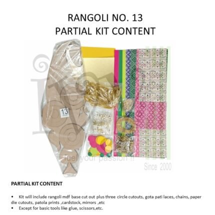 Gota Patti Rangoli - Project No.13