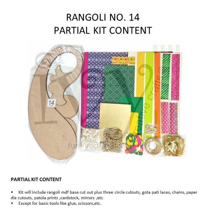 Gota Patti Rangoli - Project No.14