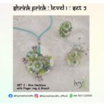 Shrink Prink Level 1 Set 2 : Blue Necklace with Finger ring & Brooch