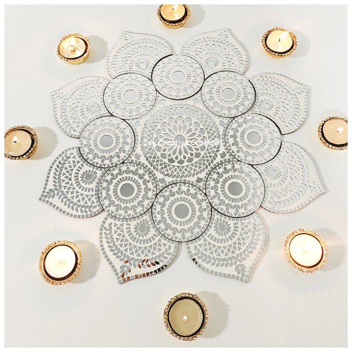 Mirror Mosaic Rangoli – Project No.23 Mirror Mosaic Rangoli – Project No.23