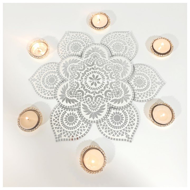 Mirror Mosaic Rangoli – Project No.26