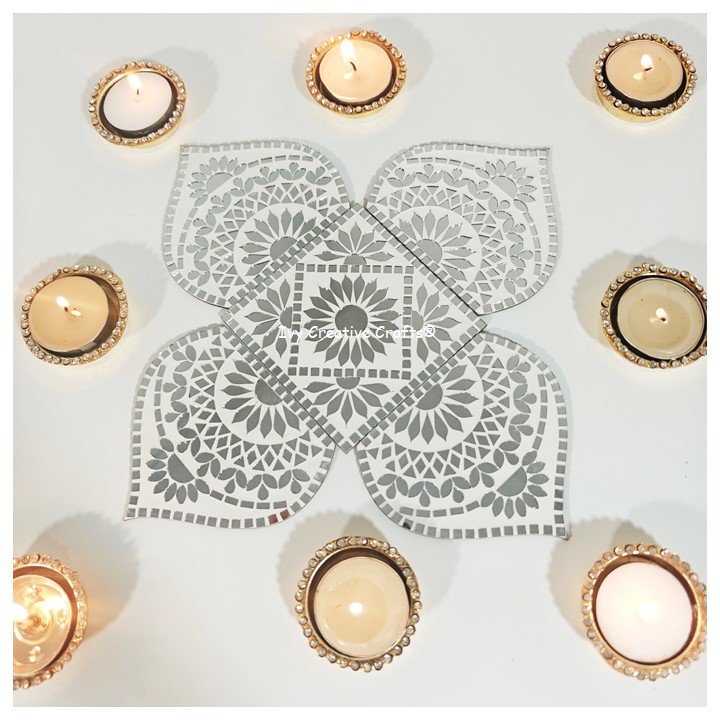 Mirror Mosaic Rangoli – Project No.32 Mirror Mosaic Rangoli – Project No.32