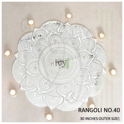 Mirror Mosaic Rangoli – Project No.40