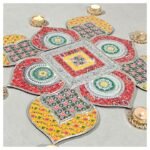Mirror Mosaic Patola Rangoli – Project No.15