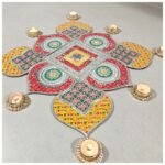 Mirror Mosaic Patola Rangoli – Project No.15