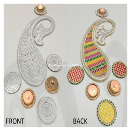 Mirror Mosaic Patola Rangoli – Project No.17