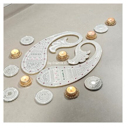Mirror Mosaic Rangoli – Project No.35