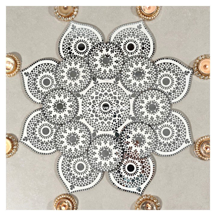 Mirror Mosaic Rangoli – Project No.36 Mirror Mosaic Rangoli – Project No.36