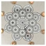 Mirror Mosaic Patola Rangoli – Project No.18