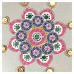 Mirror Mosaic Patola Rangoli – Project No.18