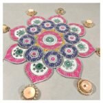 Mirror Mosaic Patola Rangoli – Project No.18