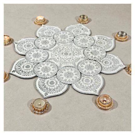 Mirror Mosaic Patola Rangoli – Project No.18