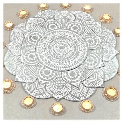 Mirror Mosaic Rangoli – Project No.37