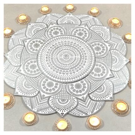 Mirror Mosaic Rangoli – Project No.37