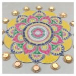Mirror Mosaic Patola Rangoli – Project No.19