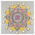 Mirror Mosaic Patola Rangoli – Project No.19