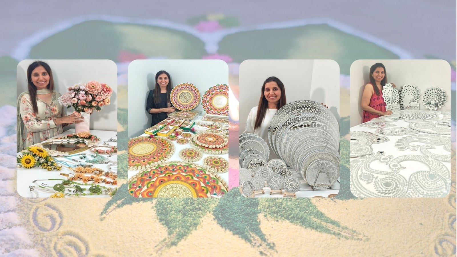 Ivy Creative Craft handmade art, mirror mosaic, rangoli and creative craft creations