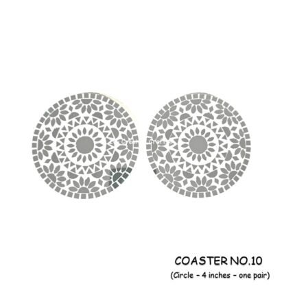 Coaster no.10 :- 4 inch Circle Outer Size (3 mm MDF) Age group 10 years and above
