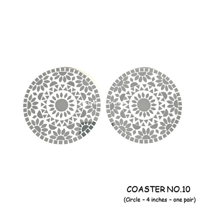 Coaster no.10 :- 4 inch Circle Outer Size (3 mm MDF) Age group 10 years and above