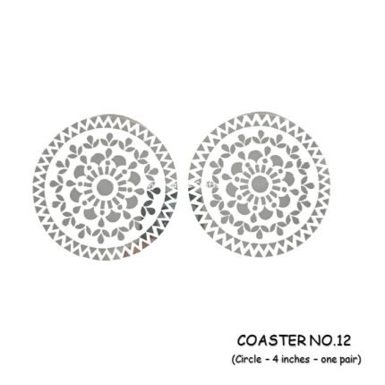 Coaster no.12 :- 4 inch Circle Outer Size (3 mm MDF) Age group 10 years and above