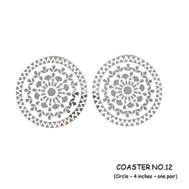 Coaster no.12 :- 4 inch Circle Outer Size (3 mm MDF) Age group 10 years and above
