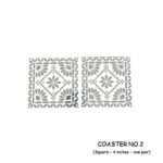 Coaster no.2 :- 4 inch Square Outer Size (3 mm MDF) Age group 10 years and above