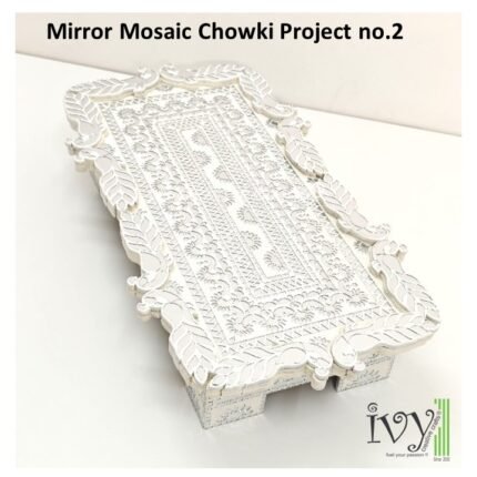 Project No.3 - Mirror Mosaic Peacock Chowki 18’’ x 18’’