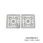 Coaster no.3 :- 4 inch Square Outer Size (3 mm MDF) Age group 10 years and above