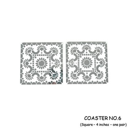 Coaster no.6 :- 4 inch Square Outer Size (3 mm MDF) Age group 10 years and above