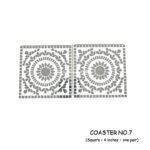 Coaster no.7 :- 4 inch Square Outer Size (3 mm MDF) Age group 10 years and above