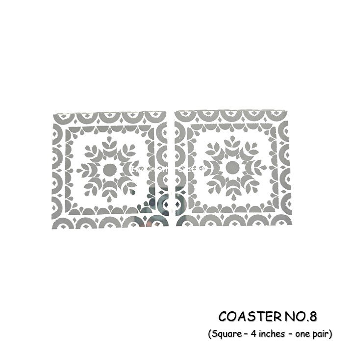 Coaster no.8 :- 4 inch Square Outer Size (3 mm MDF) Age group 10 years and above