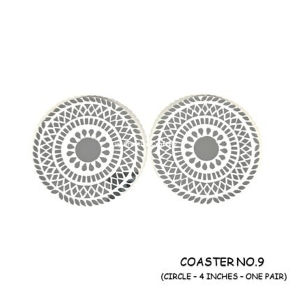 Coaster no.9 :- 4 inch Circle Outer Size (3 mm MDF) Age group 10 years and above