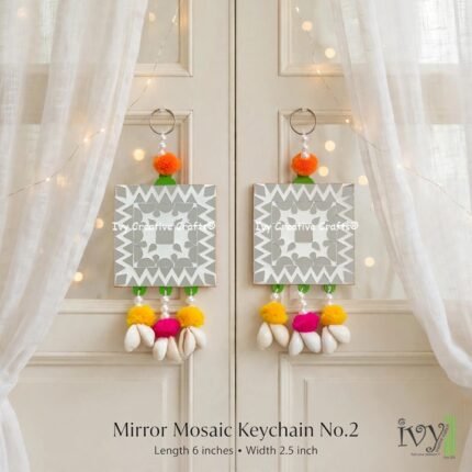 Mirror Mosaic Keychain No.2