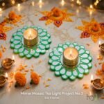 Mirror Mosaic Tea Light Project No.3